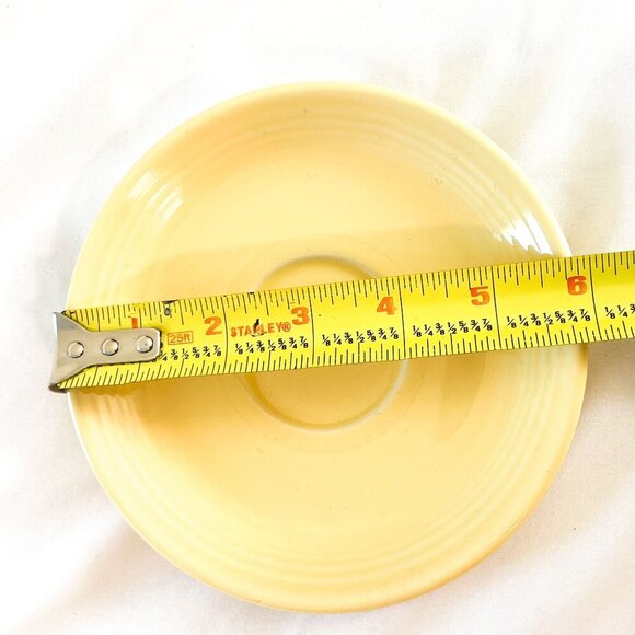 Fiesta yellow replacement coffee tea saucer - Picture 5 of 7
